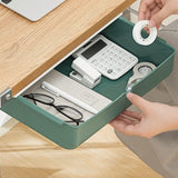 Lade onder bureau, lade-organizer, opbergdoos, gedeelde lade-organizer voor kantoor, verborgen ladebox, groen