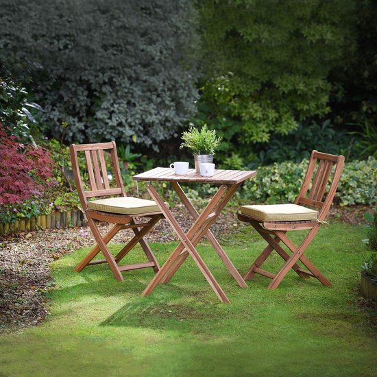 Bistro zitkussens, set van 2, warmbeige