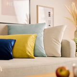 Set van 2 zachte fluwelen kussenhoezen, 40 x 60 cm, elegante fluwelen kussenslopen, taupe