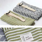 Katoenen keukenschort, 4 stuks, verstelbare schort met zakken, voor dames en heren, om te koken, bakken, schilderen, huishoudelijk werk (blauw, groen, rood, bruin), kleur