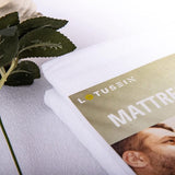 Waterdichte matrasbeschermer, 200 x 200 cm, %100 katoen, ademende matrasoplegger, matrasbeschermer zonder gekraak