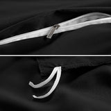 Dekbedovertrek 220 x 240 cm met 2 kussenslopen 65 x 65 cm, beddengoed voor tweepersoonsbed 200 x 200 cm, met ritssluiting, dekbedovertrek van microvezel, wit, 260 x 240 cm, 240 x 260 cm