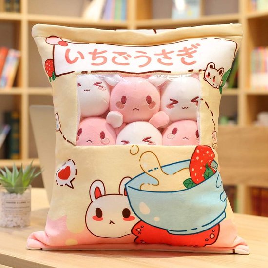 1 zakje dierensnackkussen Kawaii beer dier mini-snackkussen voor tieners 1 bag of animal snack cushions Kawaii bear animal mini-snack cushion for teenagers