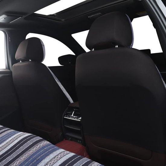 Autostoelhoezenset universeel, Boheems & Baja-stijl, autostoelhoezen, zware stoffen dekendoek