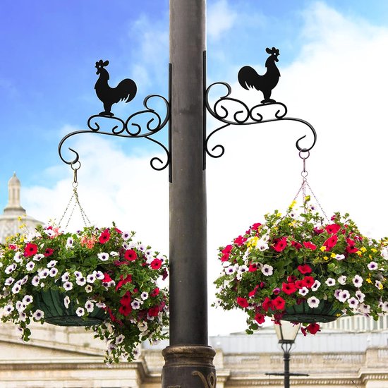 2 stuks ophanghaken voor tuin, wandophangbeugels, hangende 2 stuks ophanghaken voor tuin, wandophangbeugels, hangende