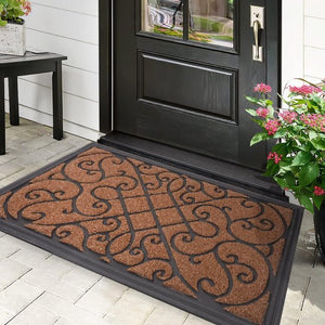 Schoonloopmat 125 x 168 cm Antislip, Stofdicht, Waterdicht Premium Deurmat Voor Binnen en Buiten Voor Vuilvanger Voor Voordeur, Gang, Entree, Keuken, bruin Schoonloopmat 125 x 168 cm Antislip, Stofdicht, Waterdicht Premium Deurmat Voor Binnen en Buiten Voor Vuilvanger Voor Voordeur, Gang, Entree, Keuken, bruin