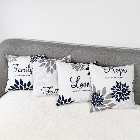 4 stuks vierkante afdekkingen 40 x 40 cm (16 x 16 inch),