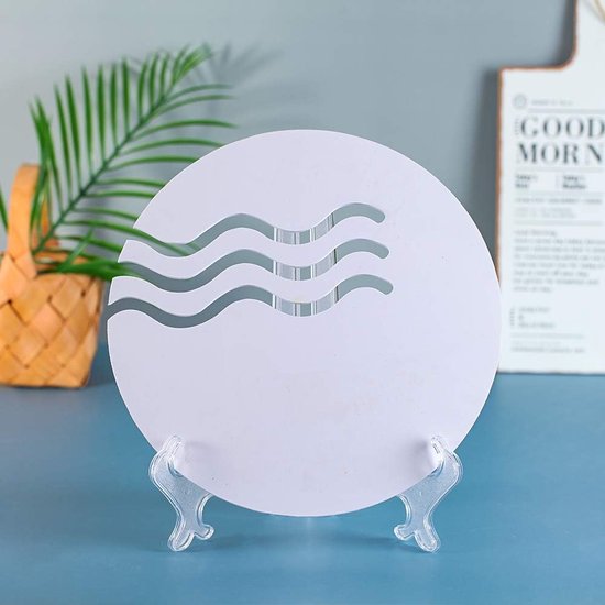 Materiaal: kunststof. Ze zijn perfect voor een breed scala aan producten zoals platen, foto's, bruiloftskaarten, onderscheidingen of andere voorwerpen