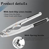 2 x notenkraker walnoten, notenkraker, hoogwaardige notenkraker, notenopener metaal, notenkraker van roestvrij staal, voor noten schaaldieren, notenkraker walnotenkraker