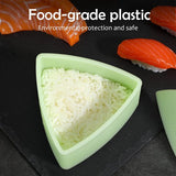 Driehoek Sushi-vorm Sushi Mold Maker Driehoek Sushi Rijst Ball Vorm Accessoires DIY Tool (Lichtgroen)