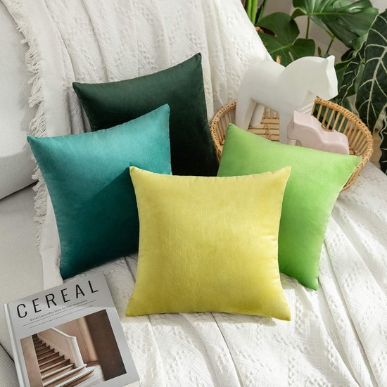 Sierkussensloop, set van 2 stuks, zonder vulling, decoratieve kussensloop, decoratieve hoes met verborgen ritssluiting. Translation: Decorative pillowcase, set of 2 pieces, without filling, decorative pillowcase, decorative cover with hidden zipper.