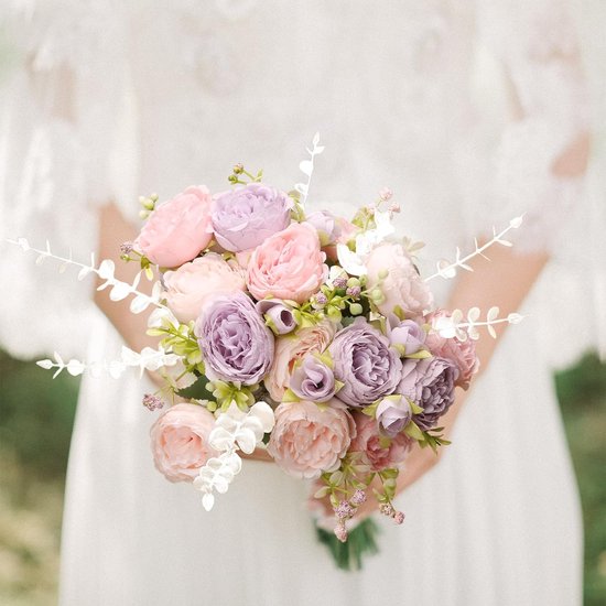 45 stuks kunstmatige eucalyptus takken, bladeren, eucalyptusbladeren, decoratie, eucalyptus, kunstplanten voor bloemstukken, huis, bruiloft, feest, tafel, centerpiece, decoratie, wit