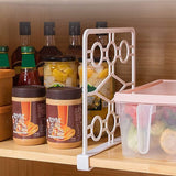 4 stuks kledingkast, plankverdeler, kledingkast, organizer, kastverdeler, plankverdeler, voor slaapkamer, badkamer, keuken en kantoor (grijs)