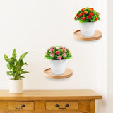 Wandrek,3 stuks ronde zwevende planken