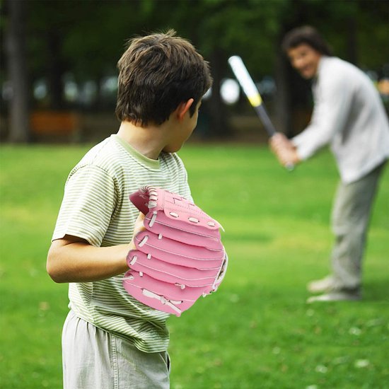 Honkbalhandschoenen - softbalhandschoenen met een bal, full baseball training wedstrijdhandschoen oordeel duurzame softbalhandschoenen voor kinderen en volwassenen