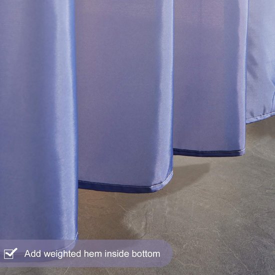 Textiel douchegordijn gemaakt van stof, anti-schimmel, waterdicht, wasbaar