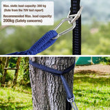 Hammock Outdoor Cotton Large Camping Hammock with Free Adjustable Straps Accessories, Portable Hammocks with Carry Bag for Garden, Patio, Yard