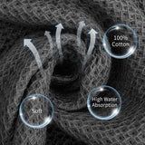 6 stuks keukendoeken, katoen, theedoeken, absorberende keukendoeken, zachte poetsdoeken, wafeldoek, keukenhanddoek voor het reinigen van plaat, tafelblad, baraanrecht, 34 x 34 cm