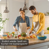 Küchenspecht® vijzel met stamper - klimaat neutraal geleverd - 12cm Ø met anti-slip pad - zwart marmeren vijzel - zwaar en zonder schuren