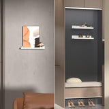 40 cm lang wandrek, wit, zwevend rek, fotolijst voor woonkamer, keuken, kinderkamer, werkkamer of slaapkamer, 3 stuks met verschillende maten