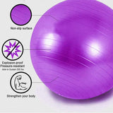 Gymnastiekbal, zitbal, dikke anti-burst, zwangere vrouwen, yoga, pilates, bal, fitnessbal met balpomp 65 cm