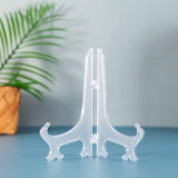 Transparante plastic ezels of standaard/bordhouder voor het weergeven van foto's of andere items op bruiloften, huisdecoratie.