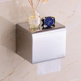 Toiletpapierhouder, roestvrij staal, 304, wc-houder, rolhouder, zonder boren, zelfklevend, wc-papierhouder, wandmontage, zilver, voor badkamer en keuken