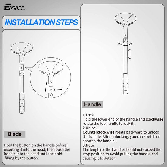 Telescopische ruggenkrabber met lang handvat 21,5 inch verstelbare rugkrabber Telescoop voor vrouwen Mannen Zwangere vrouwen Uitschuifbare kop Lichaamskrabber Intrekbare extra grote borstelkrabber (blauw)