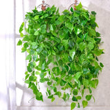 2 Pieces Artificial Hanging Plants, Artificial Flowers Like Real Ivy Plants Green Decoration for Garden, Wedding, Balcony, Hanging Baskets, Artificial Plants, YT-66