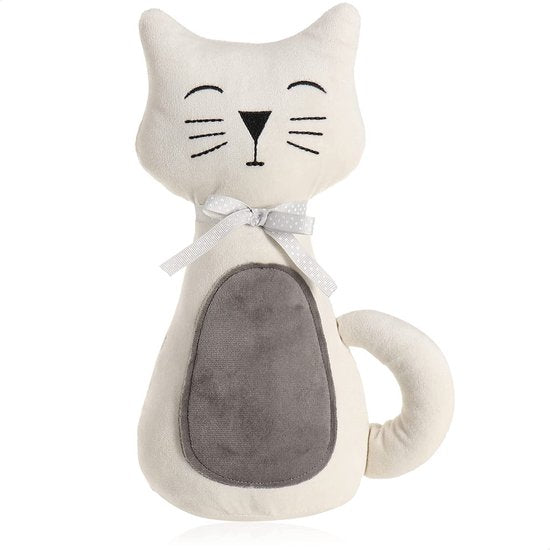 Deurstopper, zware deurhouder, schattig kattendesign, functioneel woonaccessoire, stopper voor ramen en deuren, optimaal bij doorgang (1 stuk - kat Lucy)