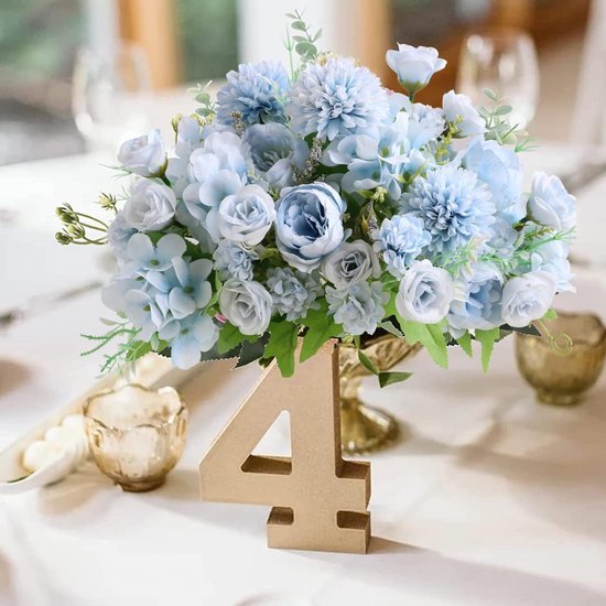 Kunstbloemen, 2 stuks kunstpioenen neppioen voor decoratie, zijden pioenrozen, bloemstukken, middenstukken, tafel voor thuisfeest, bruiloftsdecoratie