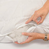 Verticaal huiskussen 40 x 80 cm, zacht en licht, 100% polyester, warmtevasthoudend, ademend, wasbaar tot 60°C, geschikt voor mensen met allergieën, Oekotex Standard 100