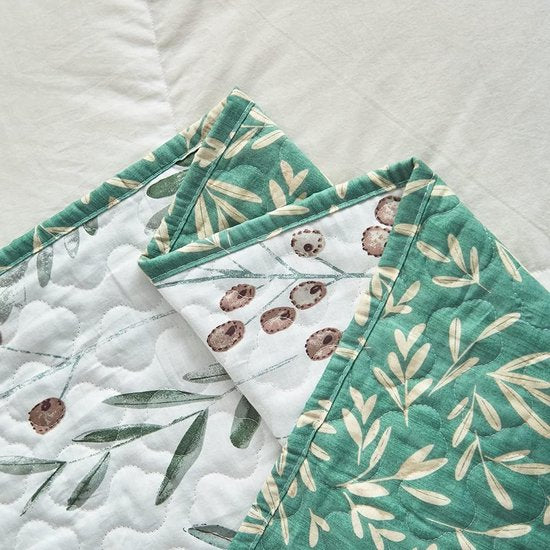 Sprei 135 x 200 cm katoen bloemen kleurrijk gewatteerd bedsprei quilt bedsprei vintage bloemmotief slaapkamer bankhoes spreien voor eenpersoonsbedden