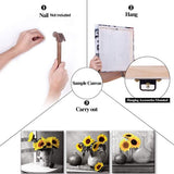 Zonnebloem foto canvas foto canvas zonnebloemen verlangen naar zon kunstdrukken op canvas schilderij woondecoratie voor woonkamer slaapkamer hal muur Kerstmis 30 x 30 cm 3-delige set