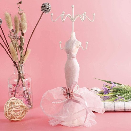 Sieradenrek, pak hanger halsketting oorbellen armband ring schoenen jurk sieraden model tentoonstellingsstandaard (klein model)