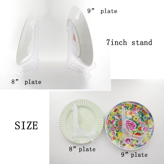 Transparante plastic ezels of standaard/bordhouder voor het weergeven van foto's of andere items op bruiloften, huisdecoratie.