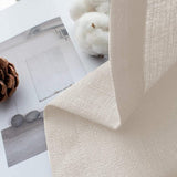 Gordijnen beige transparant linnen look gordijnen met ogen voor woonkamer slaapkamer set van 2 225x140cm