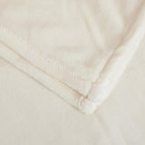 Fleecedeken/knuffeldeken - flanel, extra zacht en warm - kreukbestendig/verkleurt niet, te gebruiken als bedsprei of deken op de bank - 150 x 200 cm - Wit