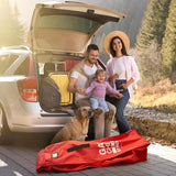 Transporttas kinderwagen (rood, klein) - reistas/beschermhoes vliegtuig - buggytas 120 x 37cm