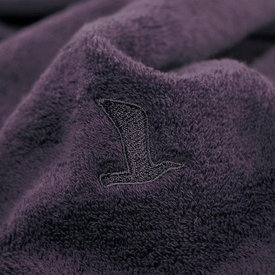 uperwuschel Handdoekenset, 100% katoen, donkergrijs, 3 handdoeken 50 x 100 cm