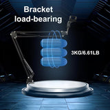 Microfoonstandaard, microfoonarmsteun, microfoon, bureau, gamingtafel met microfoonhouder, anti-vibratie, 360 graden opslag, maximaal 3 kg