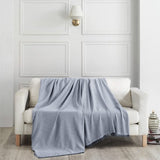 ElfRoutes Sofa Throws & Bed Throws - Zeer grote worpen (175x230 cm) - 100% Katoen Grote Plaws voor Settees - Plaws voor Tweepersoonsbed - Plaids voor Fauteuils - Boho Throws voor Banken - Grijs