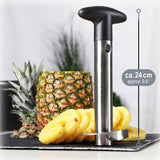 Ananassnijder 3-in-1 - ananasschiller van roestvrij staal, vaatwasmachinebestendig - ananas-ontpitter - ananaskern met scherp lemmet (01 stuks - ananassnijder)