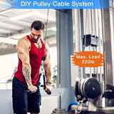 Fitness Professioneel Kabel Machine-Systeem Kabeltrek Fitness Thuis Gym Triceps Fitnessapparaat voor Vrouwen Mannen LAT Bar Fitness Trainingsapparatuur