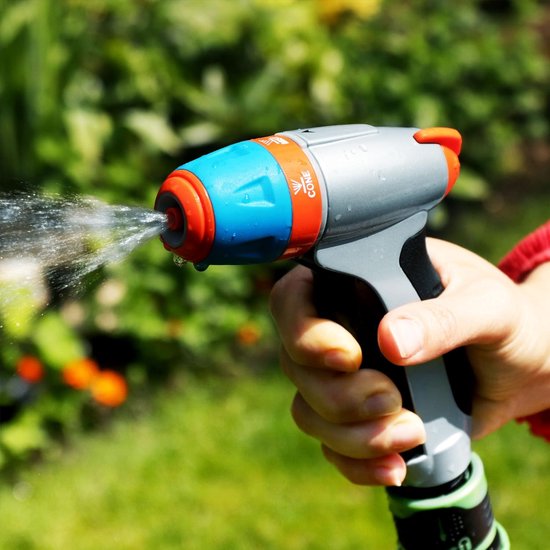 Verstelbaar spuitpistool met 3 sproeiers, tuinspuit, metalen tuinsproeier. Verstelbare handdouche voor tuin, autowassen en thuis, schokbestendig en lichtgewicht, praktische douche
