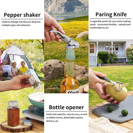 Camping Essentials Camping kookgerei set, kampeeraccessoires Apparatuur Must-Haves Kom met campingbesteksets, borden en kopjes, ideaal voor buitenfornuizen, picknick, barbecue