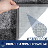 Schoonloopmat voor binnen, 60 x 90 cm, antislip deurmat, wasbare schoonloopmat, absorberende deurmat voor hond, entree, voordeur