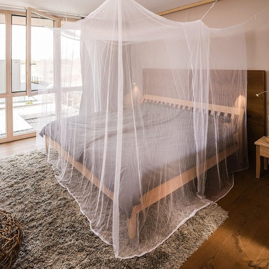 Grote klamboe voor tweepersoonsbedden, afmeting: 200 x 220 x 200 cm