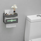 Zelfklevende badkamer hoekplank met deur - toiletpapier gezicht wassen cosmetische opslag zwart geen boren aluminium