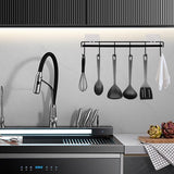 2 stuks zwart 6 haken keukenhouders keukenhouder zonder boren haaklijst keuken zelfklevende keukenhulp keukenhulp keukengerei keukengerei voor keukengerei